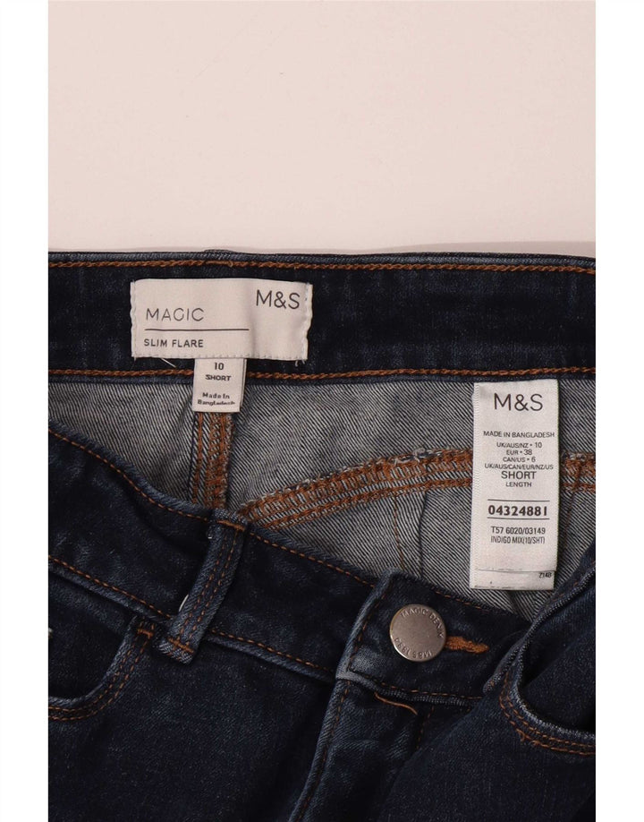 Dżinsy damskie Marks & Spencer Magic Flared UK 10 Small W26 L26 Granatowe