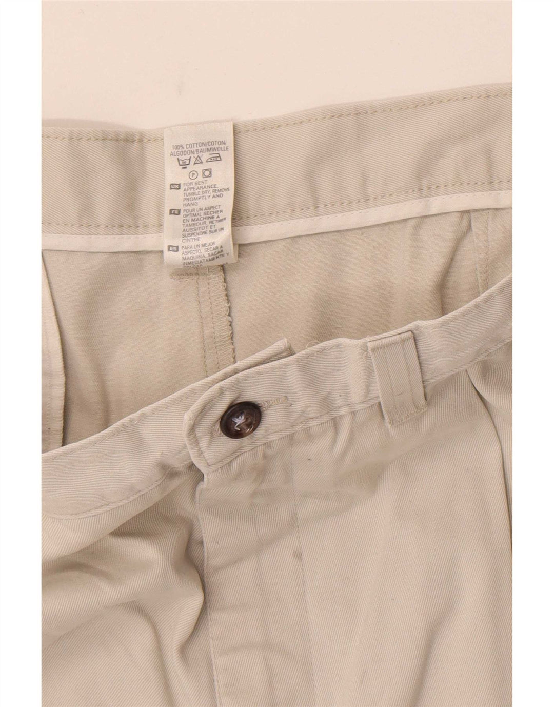 Męskie spodenki Chino Marks & Spencer W36, duże, złamanej bieli, bawełniane