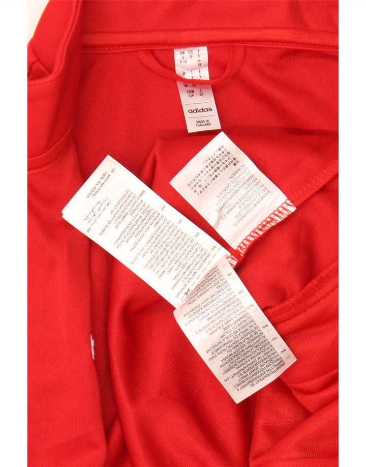 Damska kurtka dresowa Adidas Aeroready UK 8/10, mała, czerwona, poliestrowa