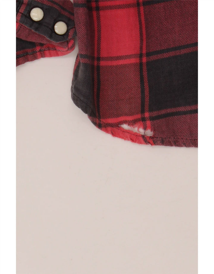 Męska koszula flanelowa LEVI'S, bawełniana w średnią czerwoną kratkę