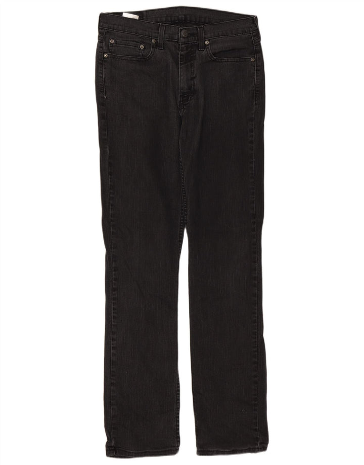 Męskie dżinsy Levi's 514 Straight W32 L34 Czarna bawełna