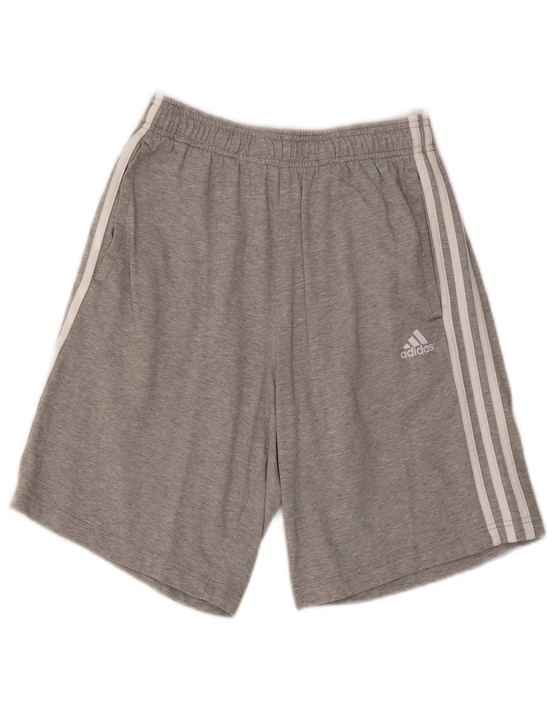 Męskie spodenki sportowe Adidas, małe, szare, bawełniane