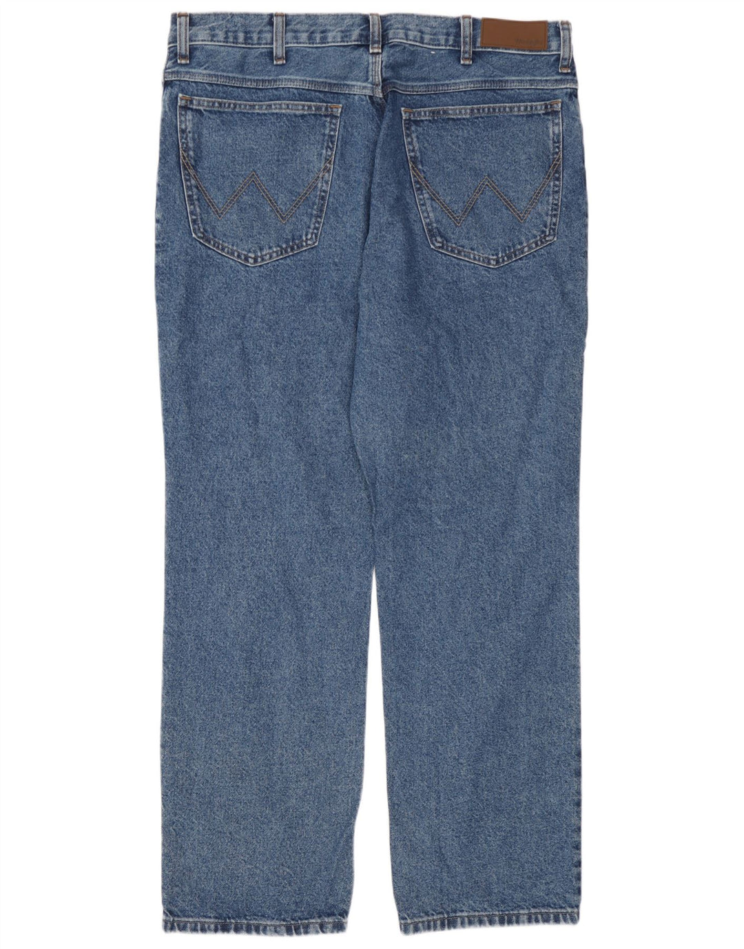 Wrangler Męskie proste dżinsy W38 L30 Niebieskie bawełniane
