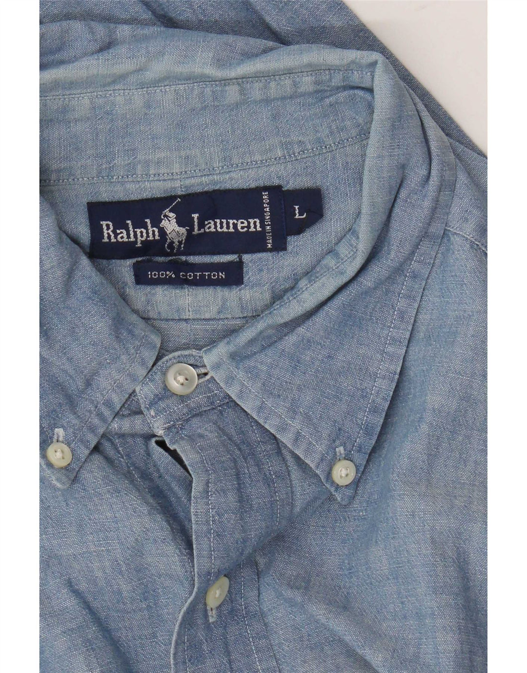 Koszula męska Ralph Lauren, duża, niebieska, bawełniana