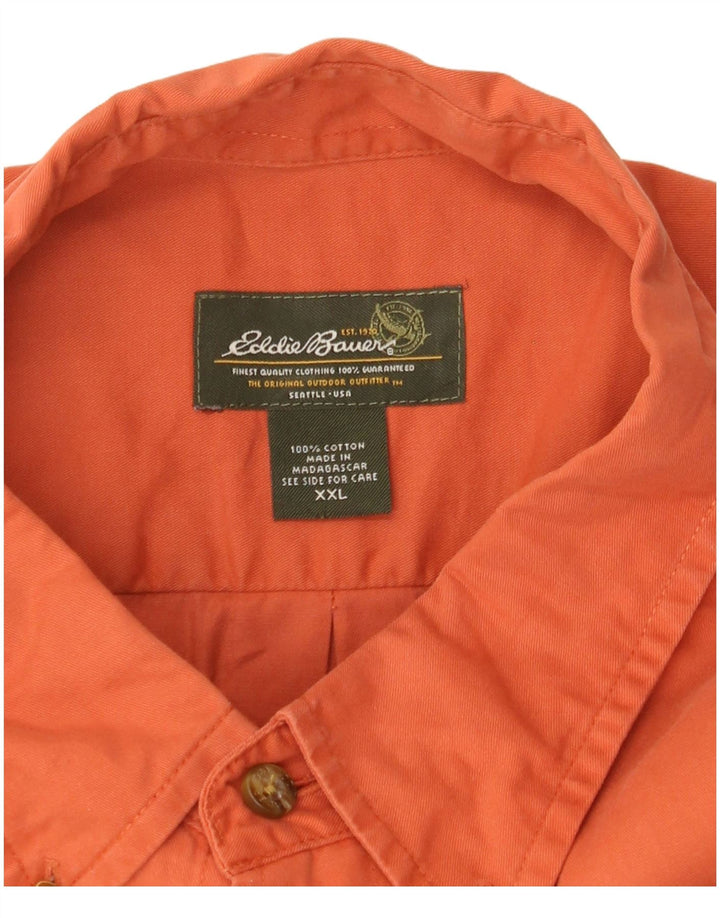 Koszula męska Eddie Bauer 2XL Pomarańczowa, bawełniana