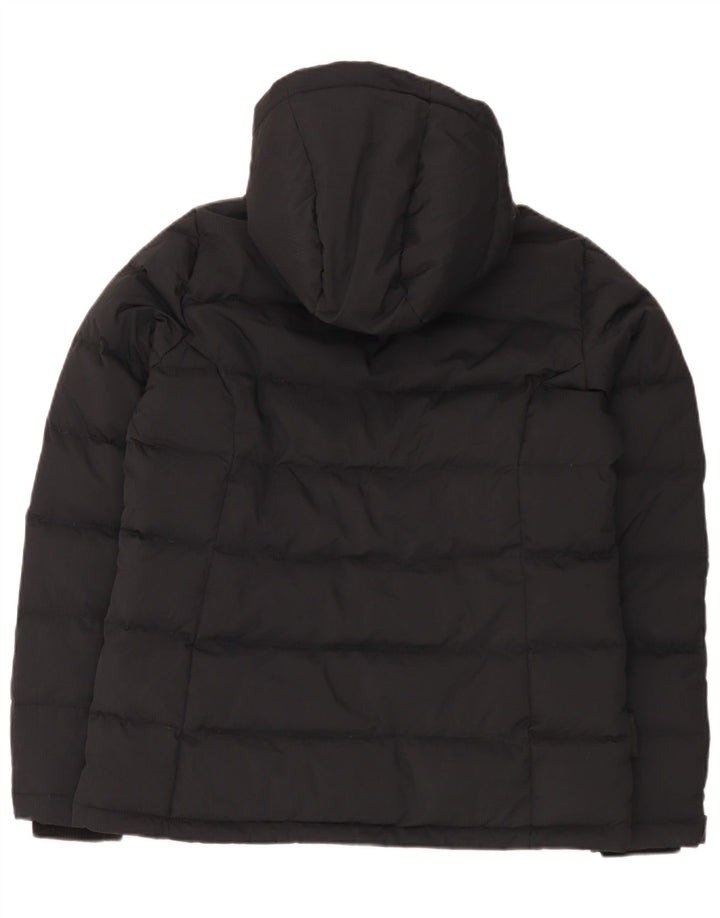 Damska ocieplana kurtka z kapturem Mountain Warehouse UK 14, duża, czarna nylonowa