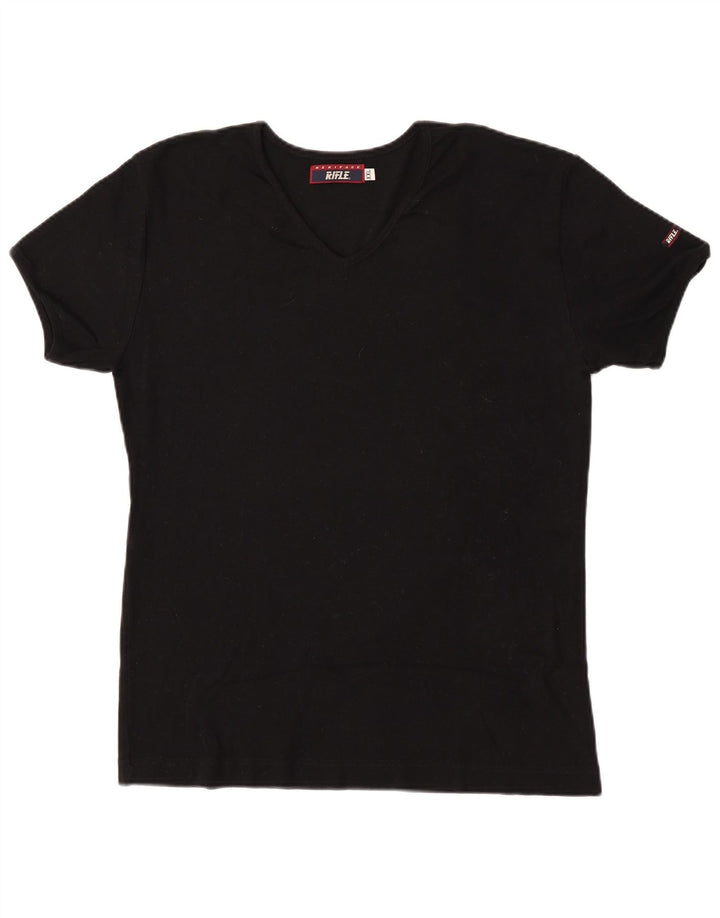 Koszulka męska Rifle Top 2XL, czarna, bawełniana