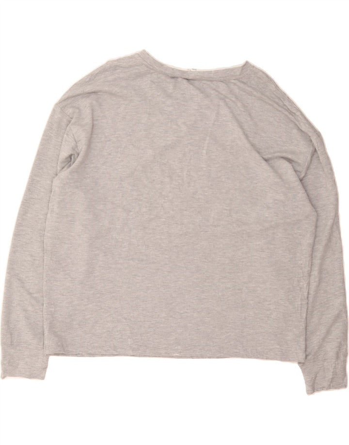 REEBOK Womens Graphic Sweatshirt Jumper UK 20 2XL Grey Rayon Vintage Reebok and Second-Hand Reebok from Messina Hembry 