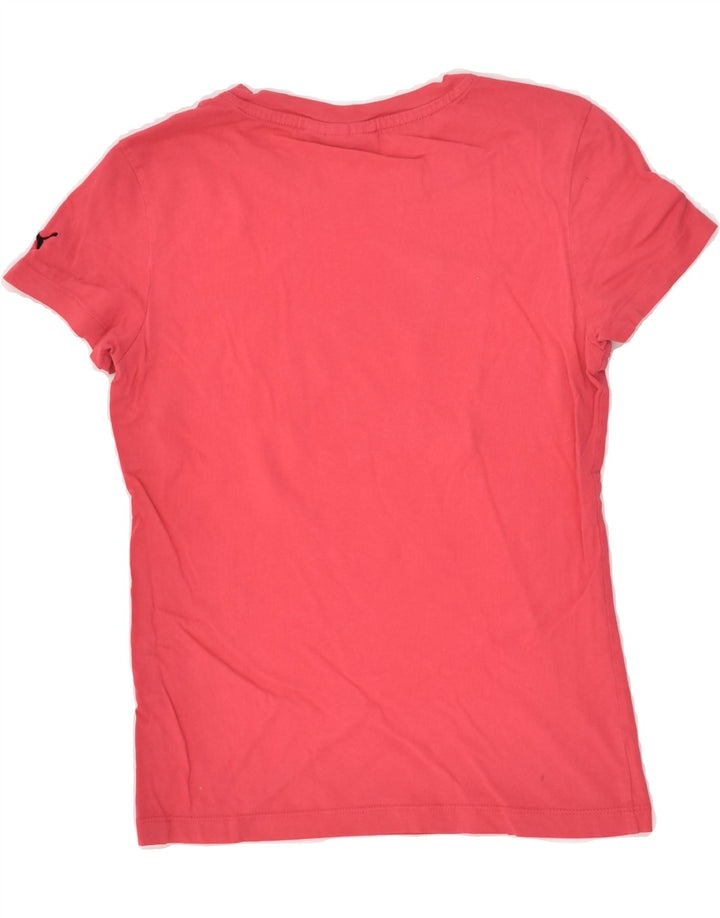 PUMA Womens Graphic T-Shirt Top UK 8 Small  Pink Vintage Puma and Second-Hand Puma from Messina Hembry 