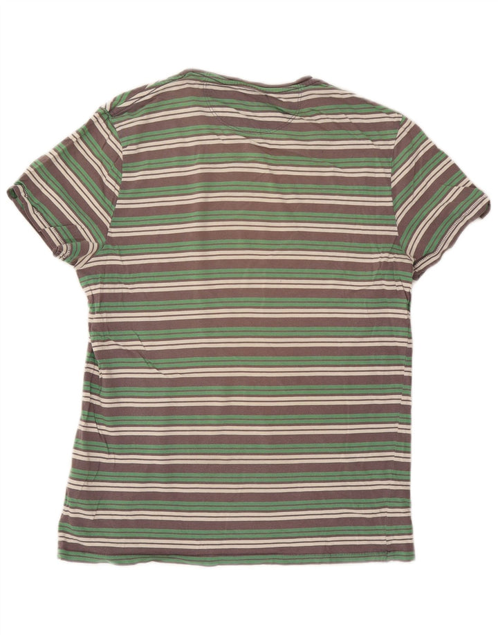 Męski t-shirt Levi's Top, bawełniany, w średnie zielone paski