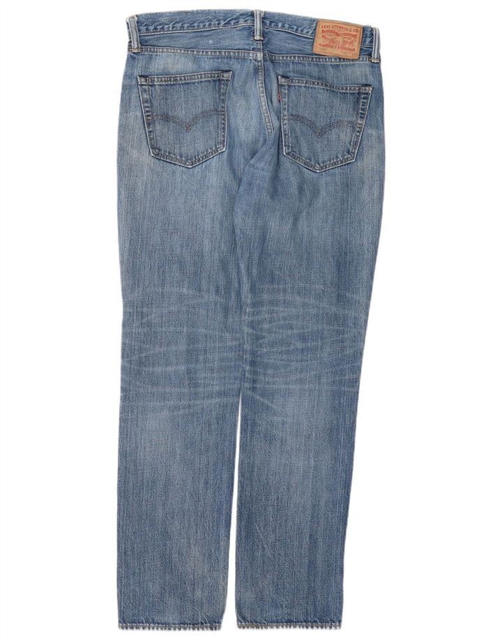 Męskie jeansy LEVI'S 511 Slim W34 L32 Niebieska bawełna