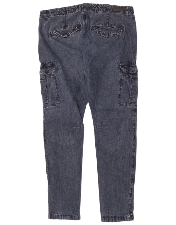 Męskie jeansy Superdry Cargo Slim W36 L32 Niebieskie, bawełniane