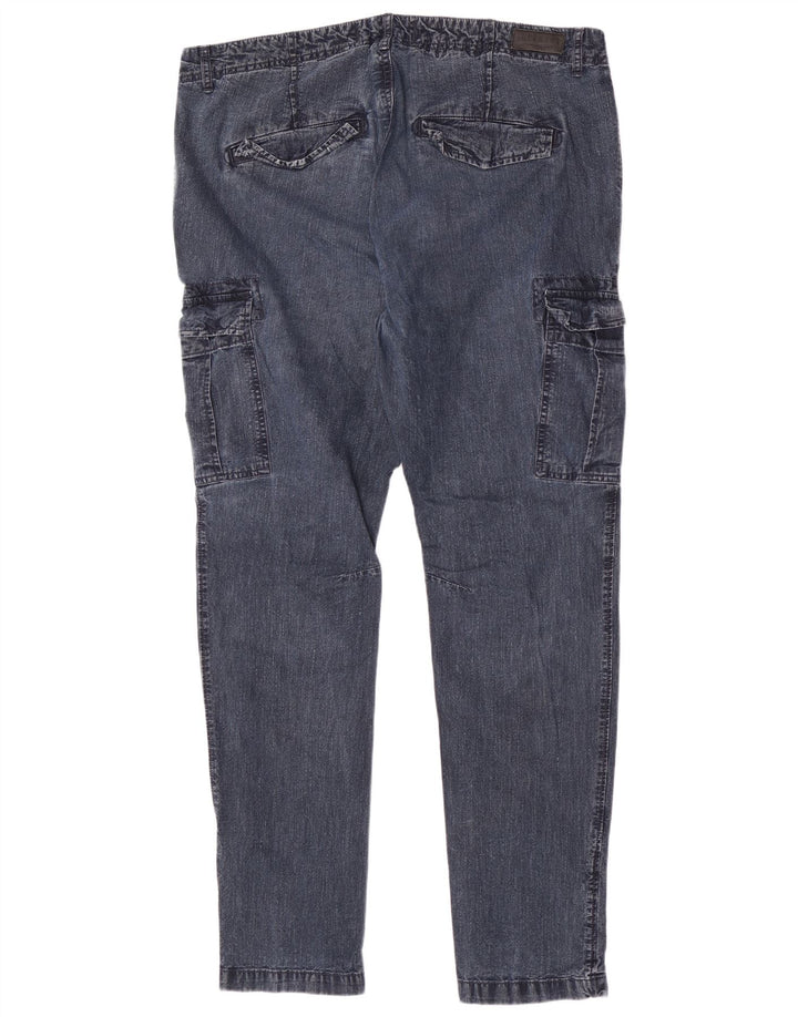 Męskie jeansy Superdry Cargo Slim W36 L32 Niebieskie, bawełniane