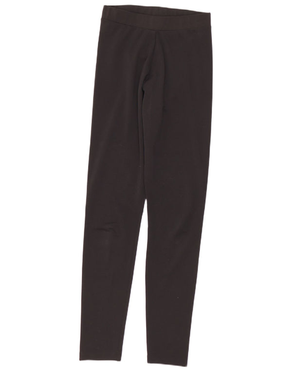 Damskie legginsy Adidas Graphic UK 8, małe, czarne, poliestrowe