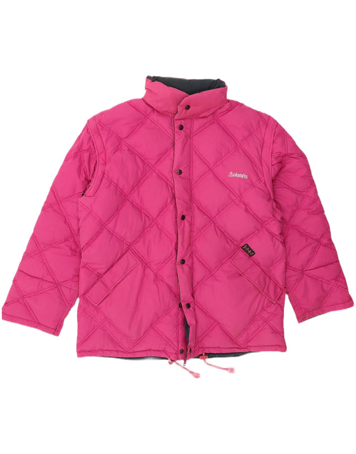 Męska dwustronna ocieplana kurtka z kapturem Dolomite UK 42 XL Różowy poliester