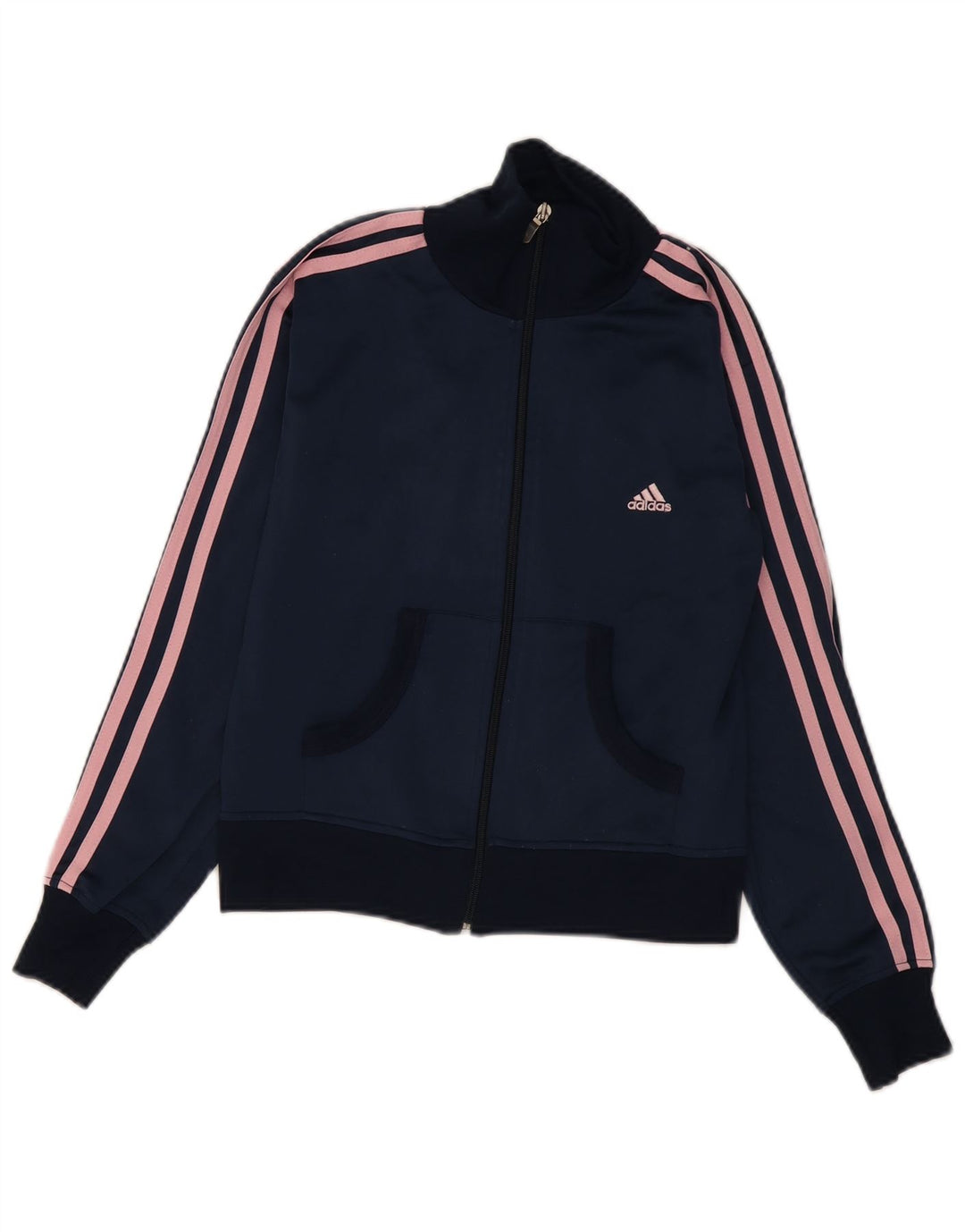 Damska bluza dresowa Adidas Crop Top Jacket UK 14 Średni granatowy poliester