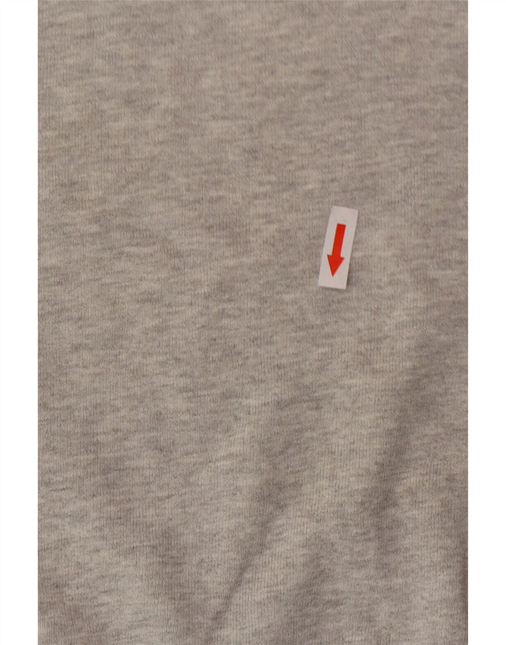 Bluza męska w stylu vintage, sweter XL, szara bawełna