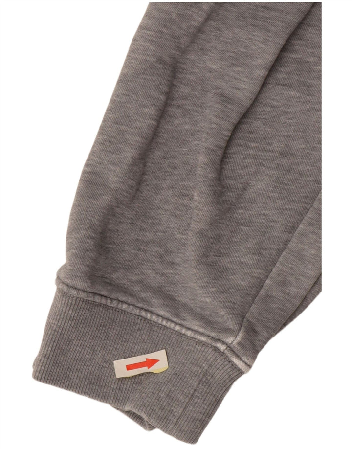 Męskie spodnie dresowe Gant Joggersy Średnioszare, bawełniane w cętki