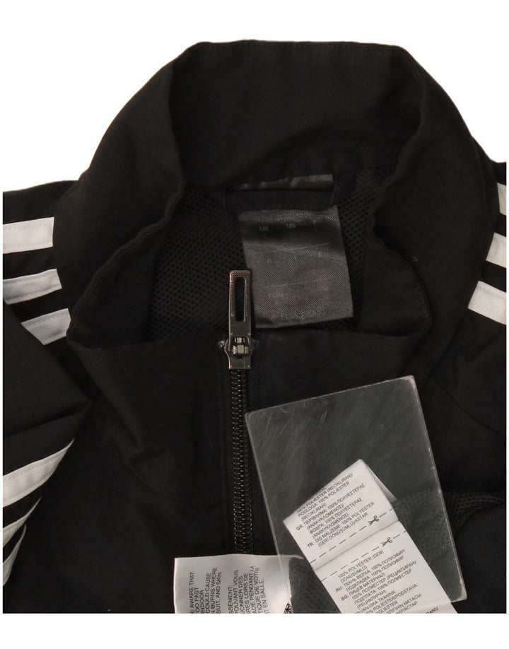 Adidas Męska kurtka dresowa Climalite, duża, czarna, poliestrowa