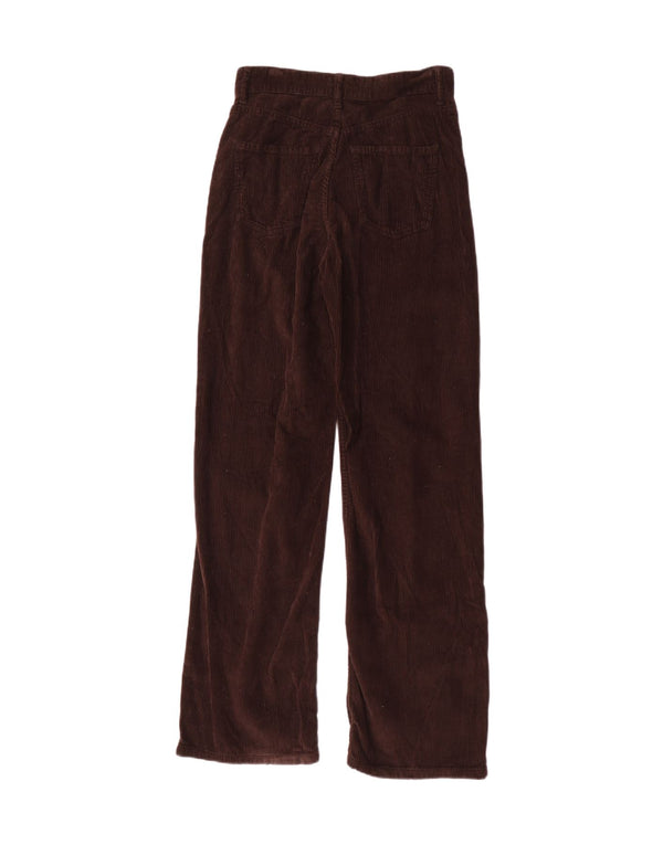 Damskie proste sztruksowe spodnie Zara EU 38 Small W28 L31 Brązowe