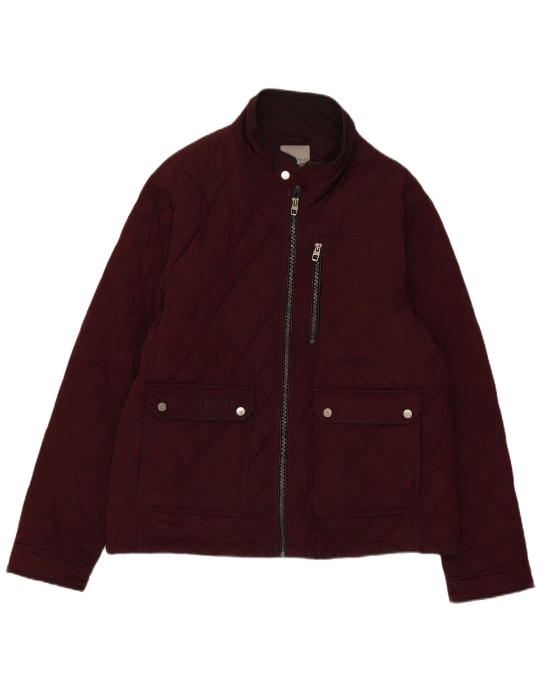 Męska pikowana kurtka Zara UK 44 2XL Burgundowa