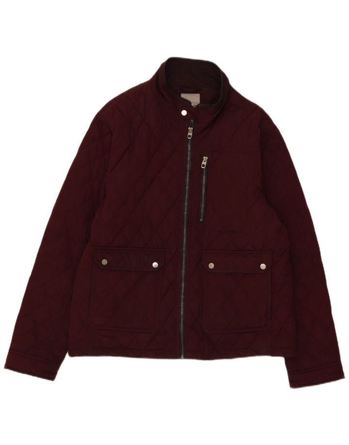 Męska pikowana kurtka Zara UK 44 2XL Burgundowa
