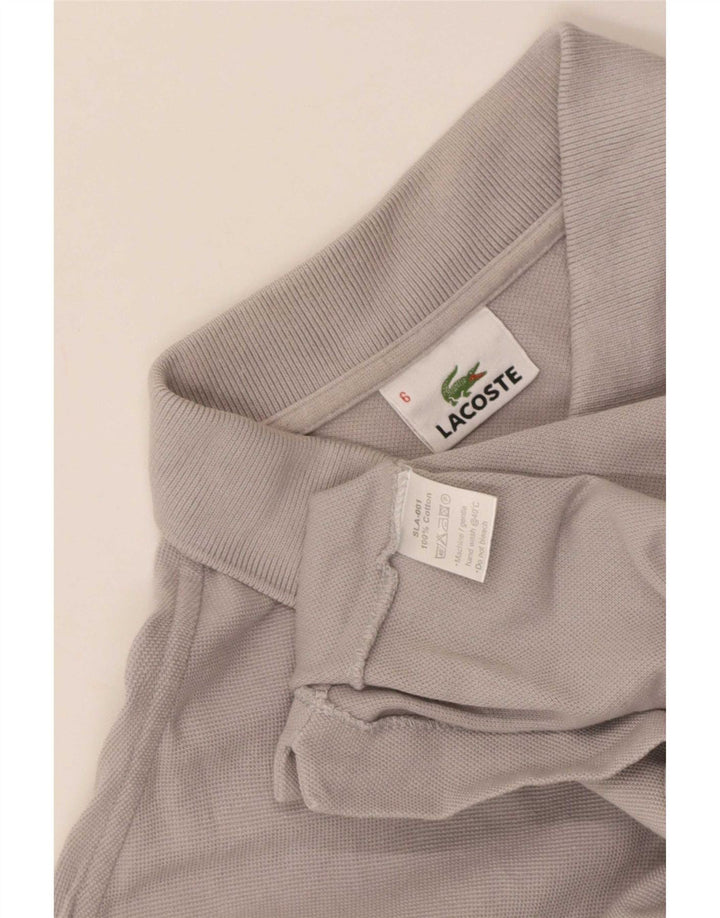 Męska koszulka polo Lacoste, rozmiar 6, XL, szara, bawełniana