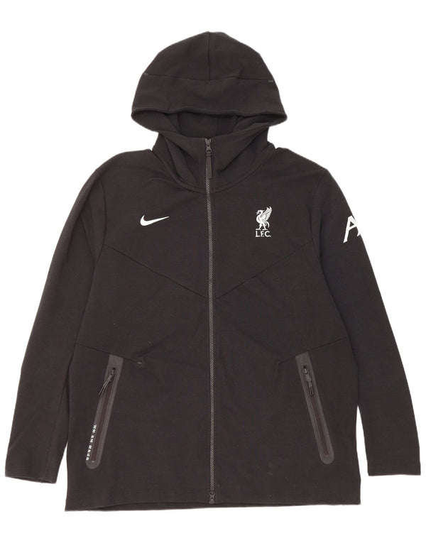 Męski sweter z kapturem i zamkiem błyskawicznym Nike Liverpool XL, czarny, bawełniany