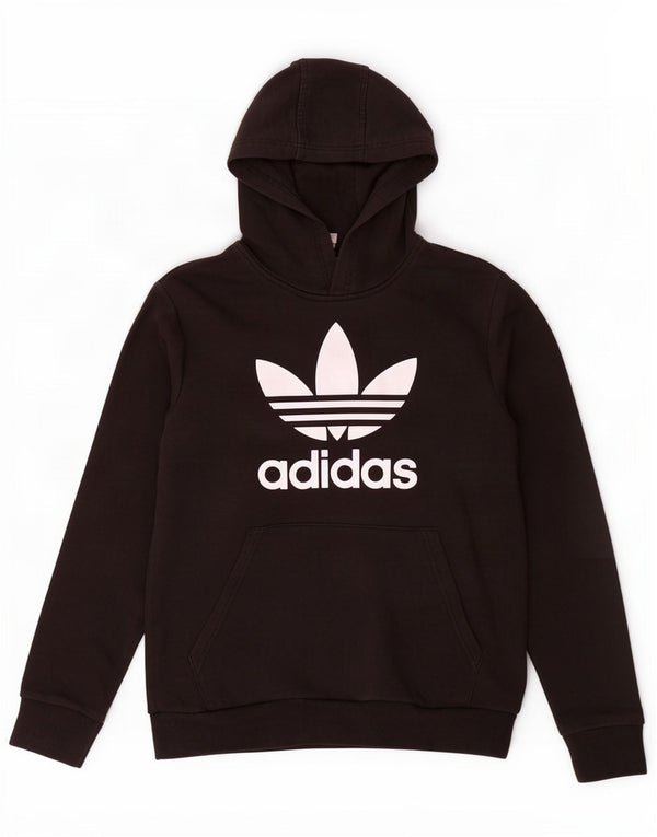 Chłopięca bluza z kapturem Adidas z grafiką 13-14 lat, czarna bawełna