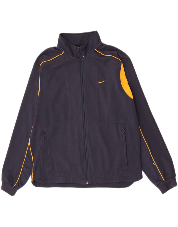 Kurtka chłopięca Nike Dresowa Top 13-14 lat XL, granatowa, z blokami kolorów