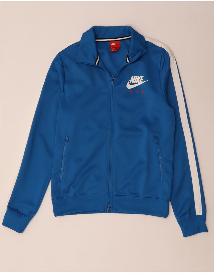 Męska bluza dresowa Nike, mała, niebieska, poliestrowa z blokami kolorów