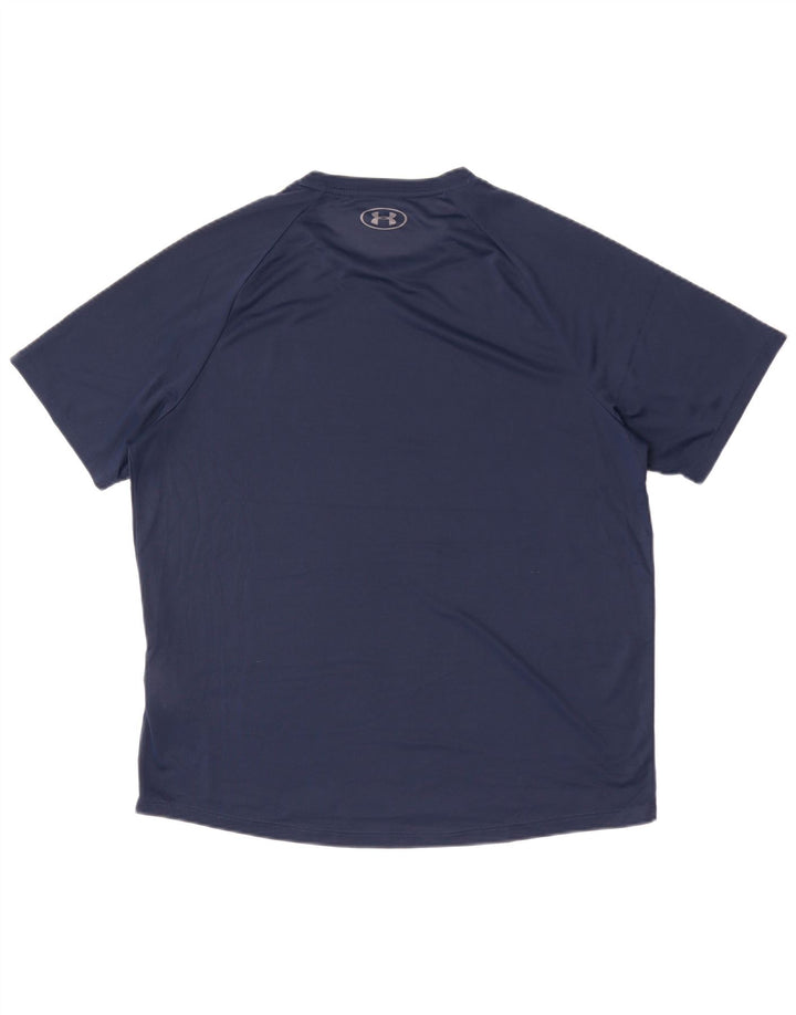 Under Armour Męski T-shirt Top Duży Granatowy Poliester