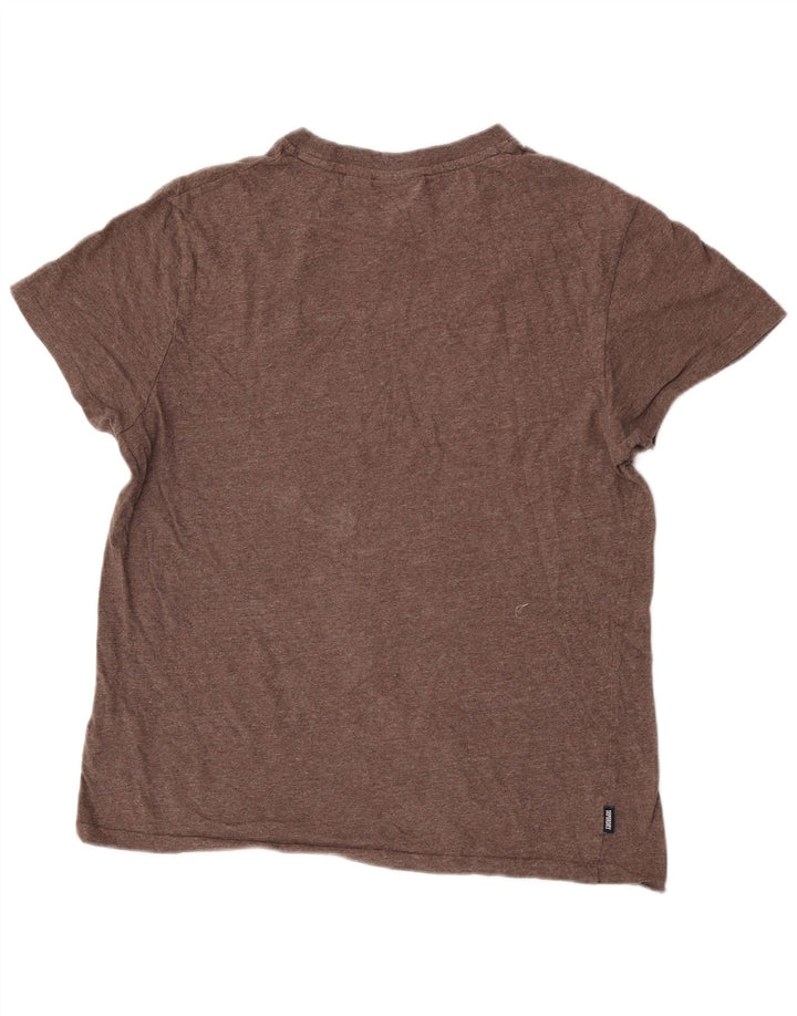 T-shirt męski Superdry XL, brązowy, bawełniany