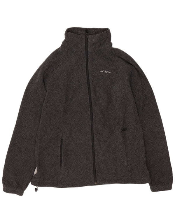 Damska kurtka polarowa Columbia UK 16, duża, szara, poliestrowa