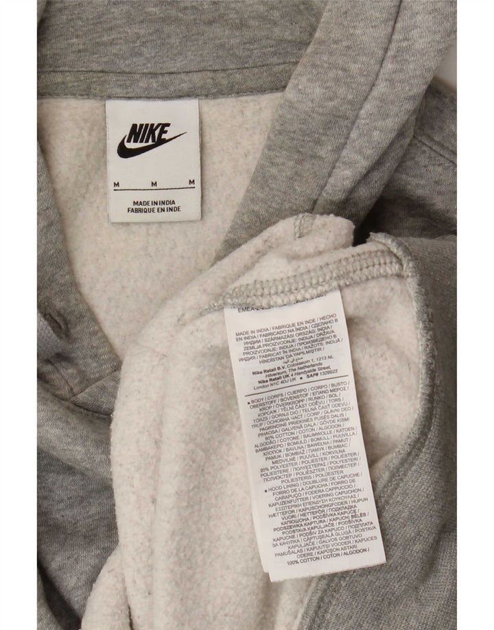 Męska bluza z kapturem Nike, średnia, szara, bawełniana nakrapiana