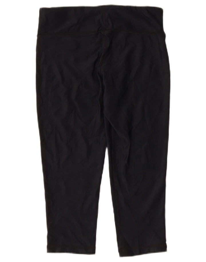 Damskie legginsy Capri UNDER ARMOUR Heat Gear UK 8, małe, czarne, poliestrowe