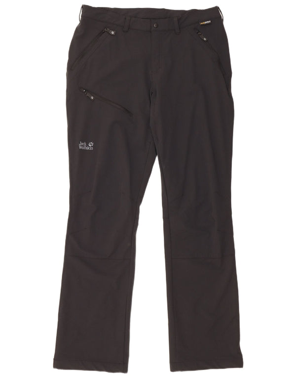 Męskie spodnie wiatrówkowe JACK WOLFSKIN Comfort Fit W36 L35 czarne