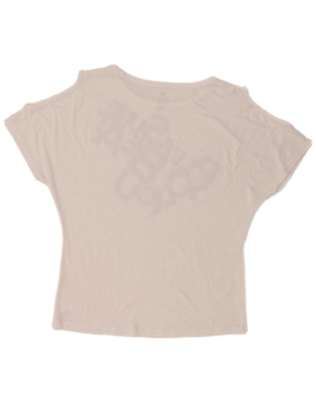 Damska koszulka ADIDAS Climalite Graphic Top UK 12/14 Średnia biel