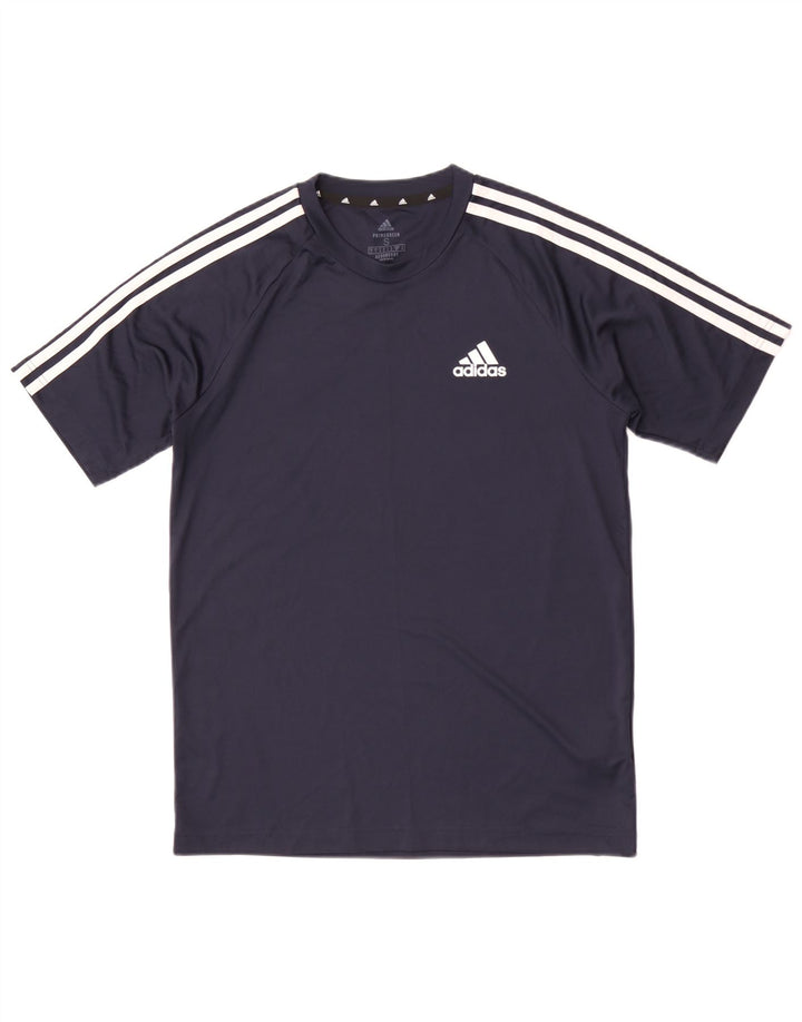 Koszulka męska Adidas Aeroready Top, mała, granatowa, z poliestru