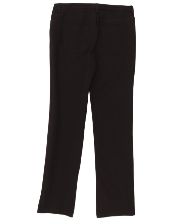 Marks & Spencer Damskie wąskie spodnie codzienne UK 12 Medium W38 L30 Czarne