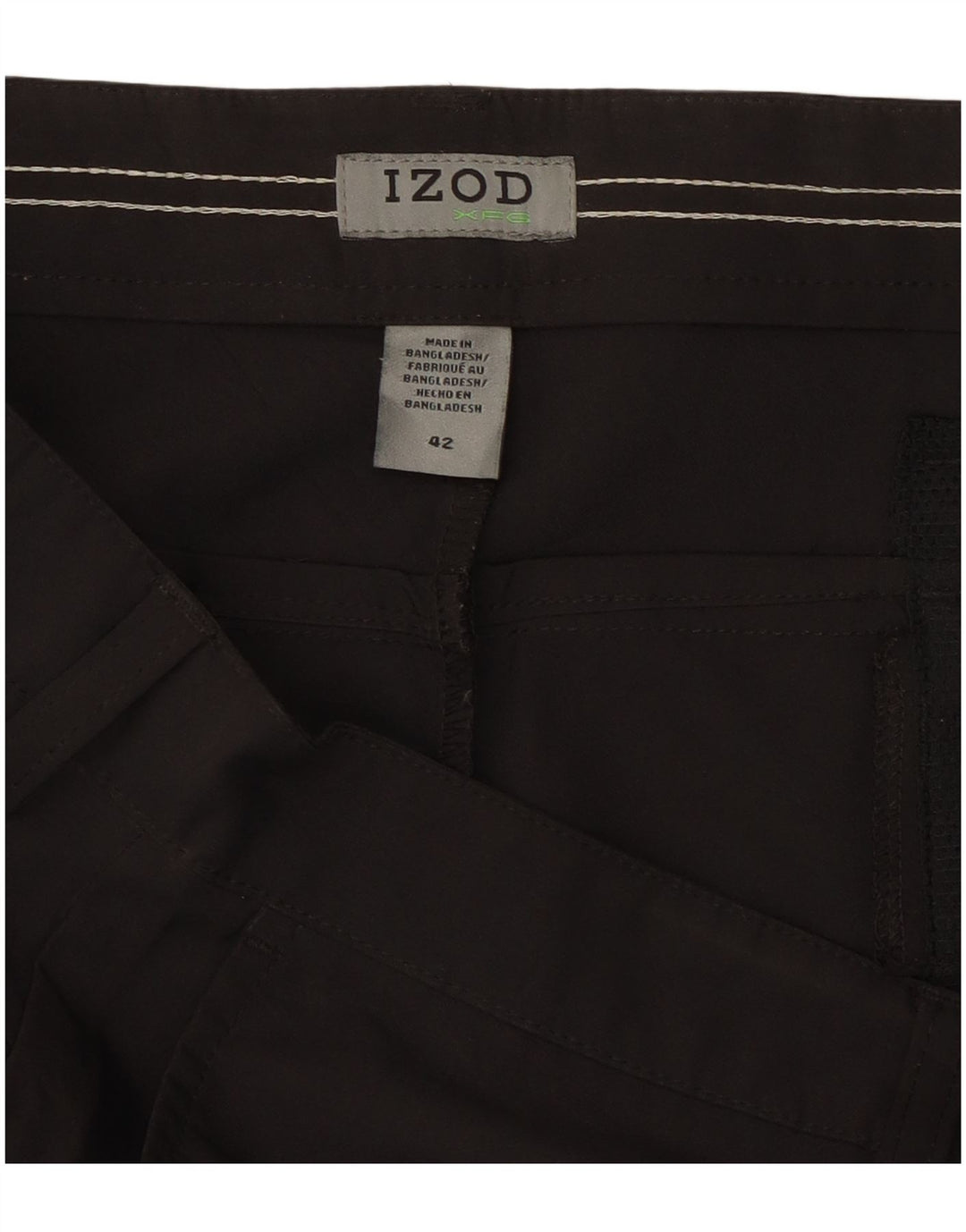 Męskie spodenki Chino Izod W42 2XL Czarny poliester