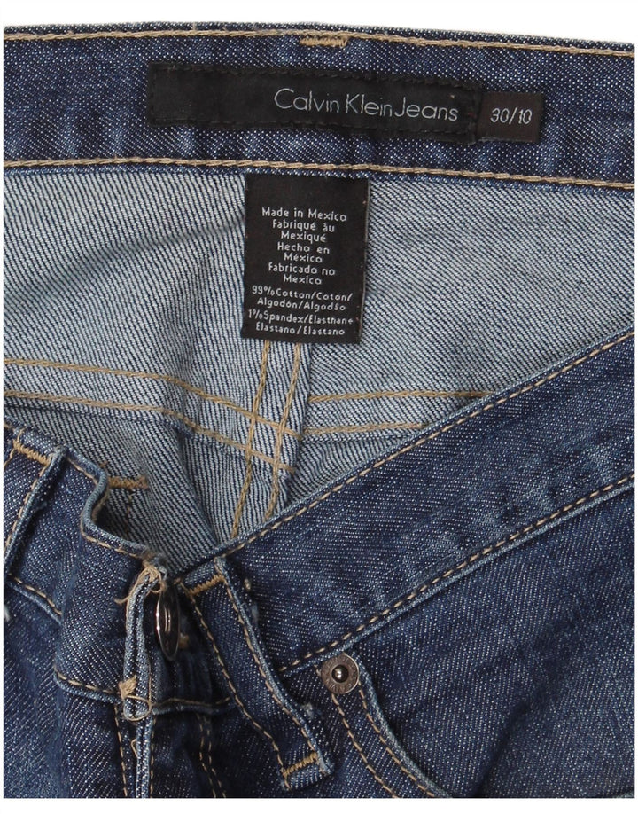 Damskie dżinsy Bootcut CALVIN KLEIN US 10, duże, W30 L32, niebieska bawełna