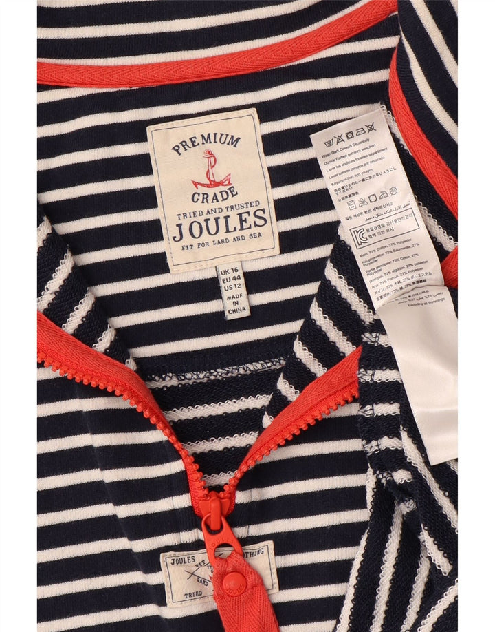 Damski sweter oversize JOULES UK 16, duży, granatowy w paski