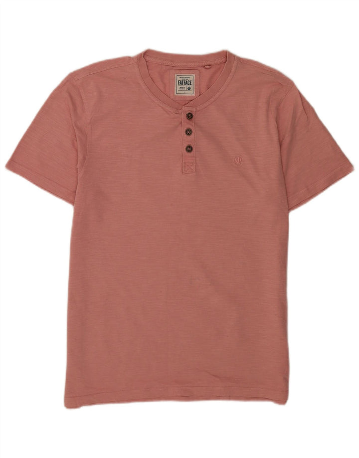 T-shirt męski Fat Face, duży, różowy, bawełniany