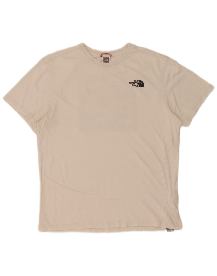 Męski T-shirt z grafiką The North Face, bawełniany, średni biały