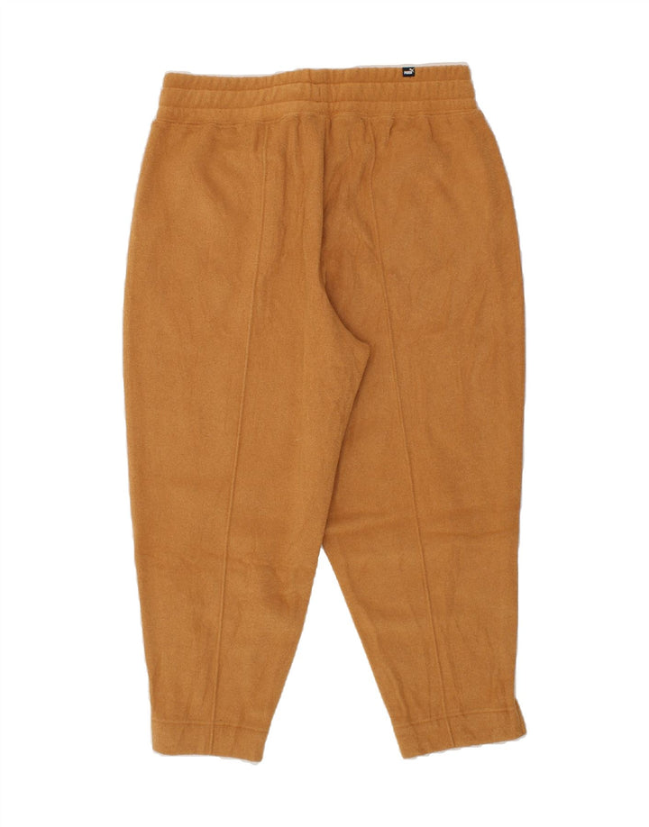 PUMA Womens Crop Tracksuit Trousers UK 16 Large Brown Polyester Vintage Puma and Second-Hand Puma from Messina Hembry 