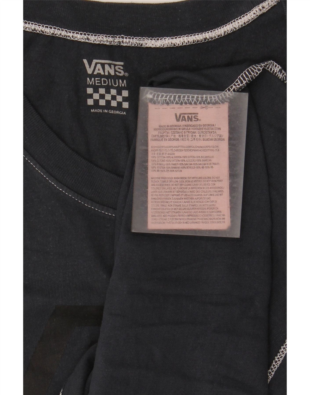 Damski top z kamizelką Vans Graphic UK 12, średni granatowy