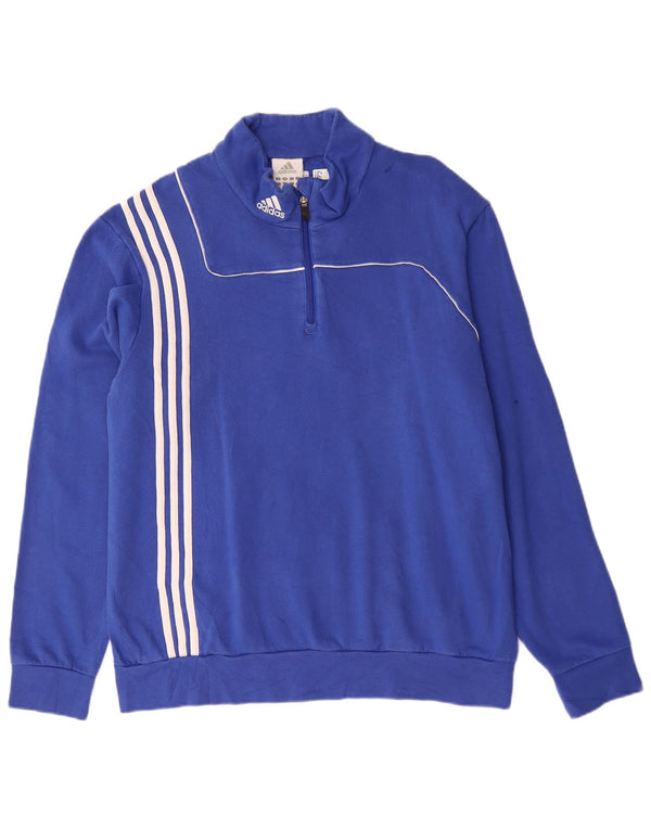 Męska bluza ADIDAS z zamkiem błyskawicznym, UK 48/50 XL, niebieska
