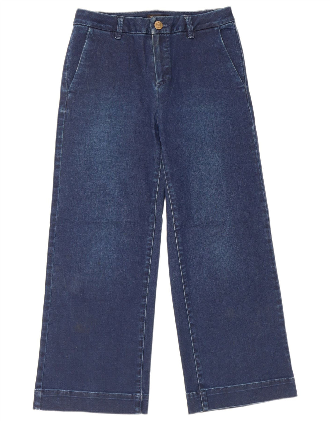 Jeansy damskie Massimo Dutti Crop Wide Leg W26 L23 Niebieskie