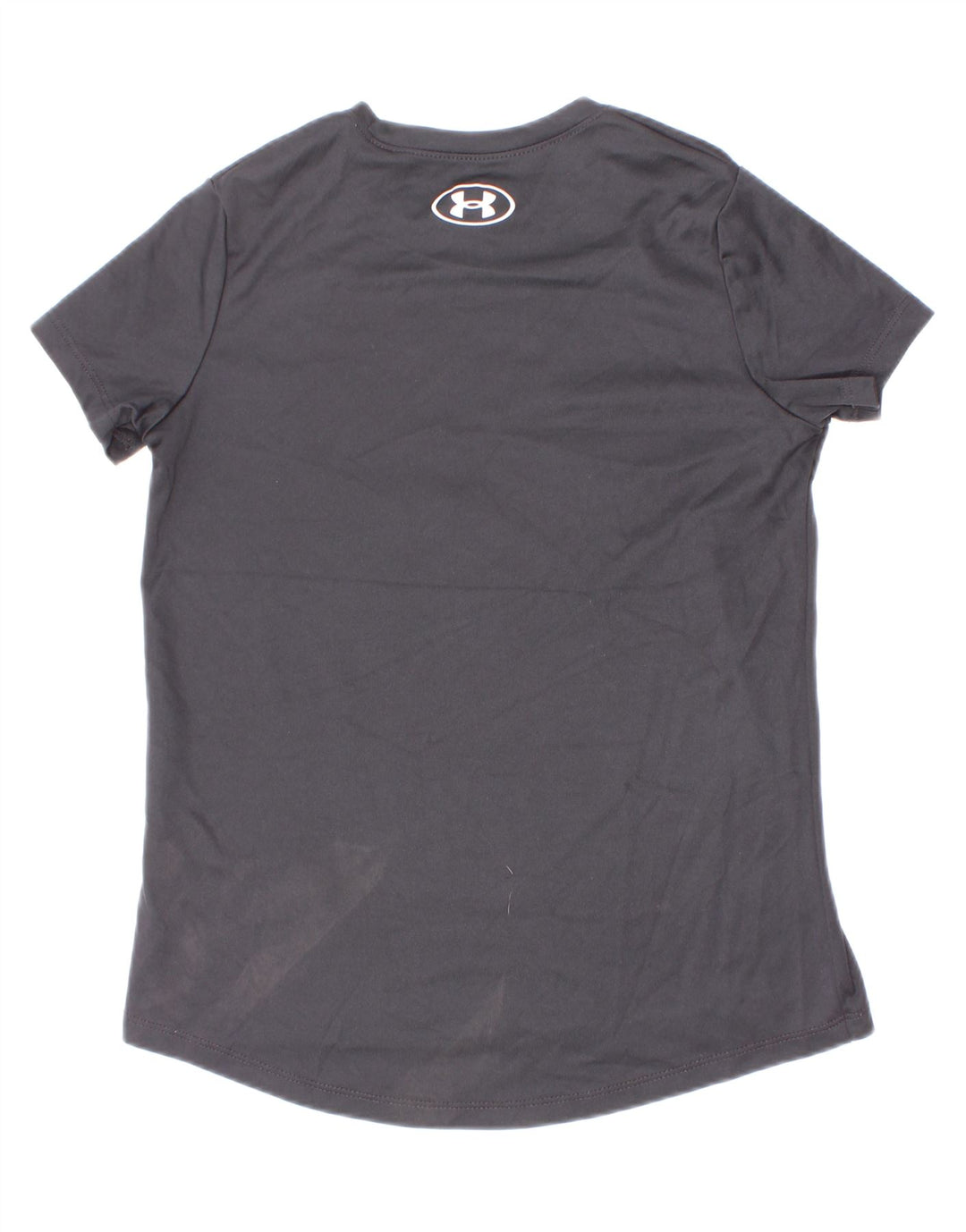 Chłopięcy T-shirt z grafiką Under Armour 7-8 lat, mały, szary, poliester